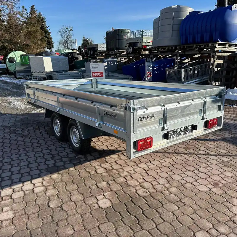 Przyczepka Samochodowa ZASŁAW HL370TH Tandem Hamowana 370x180