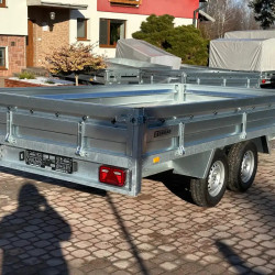 Przyczepka Samochodowa ZASŁAW HL370TH Tandem Hamowana 370x180