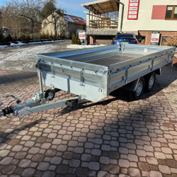 Przyczepka Samochodowa ZASŁAW HL370TH Tandem Hamowana 370x180