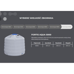 Zbiornik na wodę FORTIS 5000 litrów 5 000