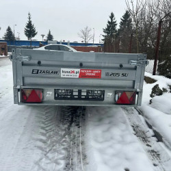 Przyczepka Samochodowa ZASŁAW 205SU Uchylna skrzynia 205x122