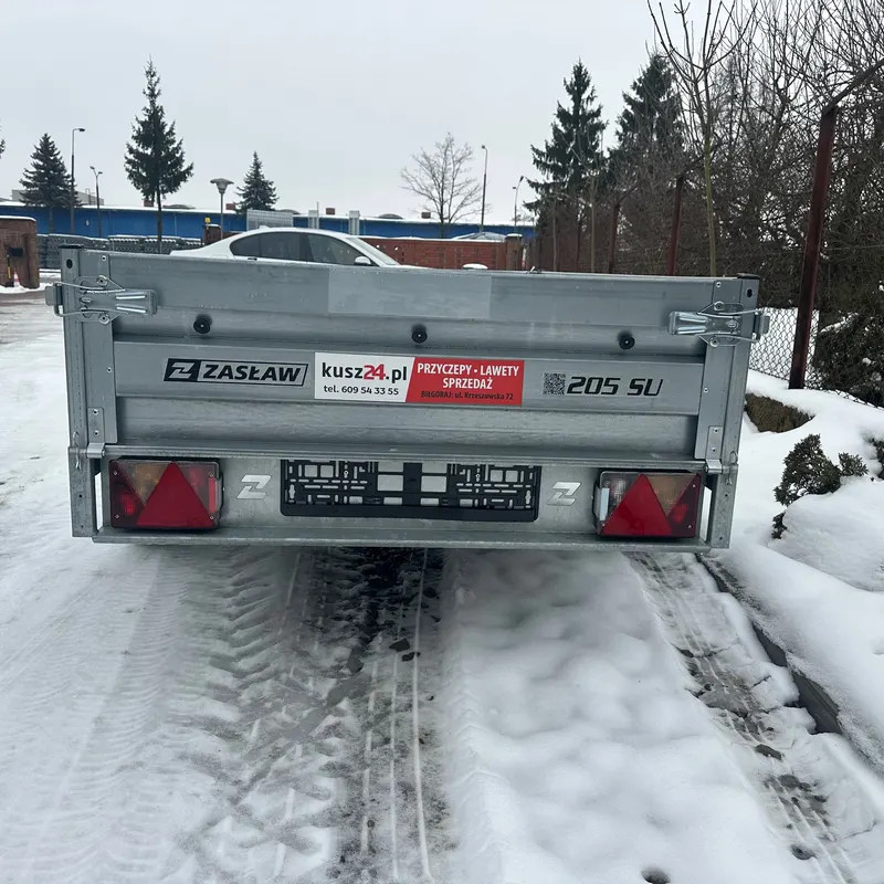Przyczepka Samochodowa ZASŁAW 205SU Uchylna skrzynia 205x122