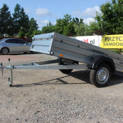 Przyczepka Samochodowa ZASŁAW 235SU Uchylna skrzynia 233x132