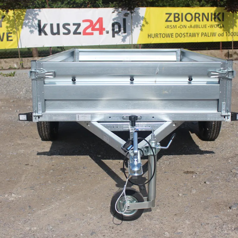 Przyczepka Samochodowa ZASŁAW 235SU Uchylna skrzynia 233x132