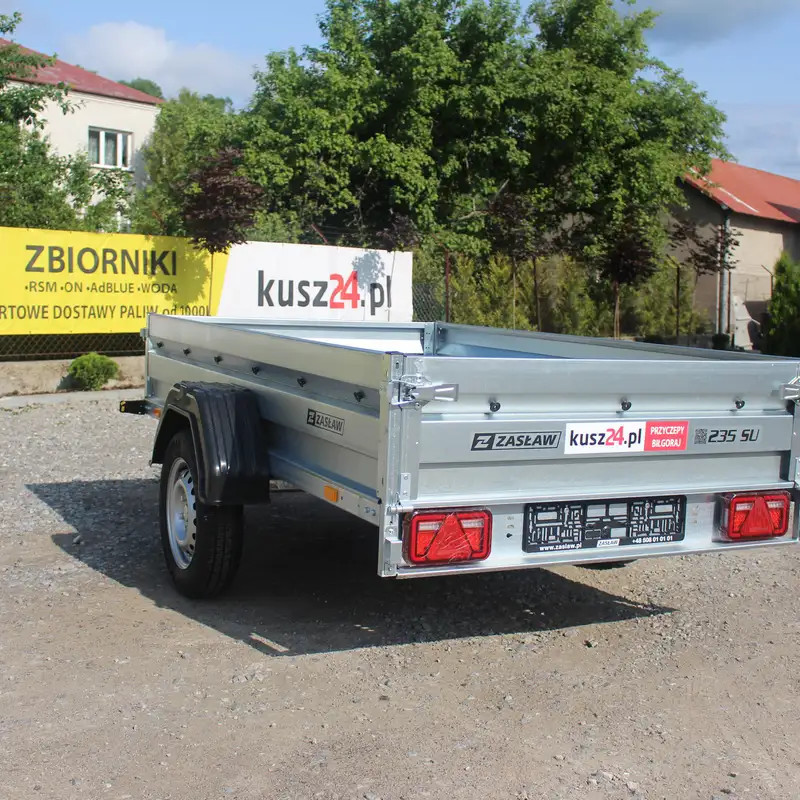 Przyczepka Samochodowa ZASŁAW 235SU Uchylna skrzynia 233x132