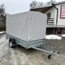 Przyczepka Samochodowa ZASŁAW 300SU Uchylna skrzynia 300x150