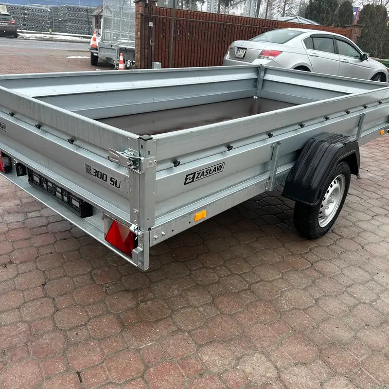 Przyczepka Samochodowa ZASŁAW 300SU Uchylna skrzynia 300x150