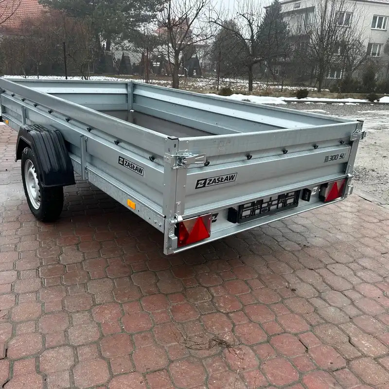 Przyczepka Samochodowa ZASŁAW 300SU Uchylna skrzynia 300x150