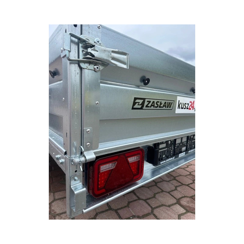 Przyczepka Samochodowa ZASŁAW 235RS Uchylna skrzynia 233x132