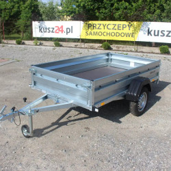 Przyczepka Samochodowa ZASŁAW 235RS Uchylna skrzynia 233x132