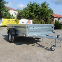 Przyczepka Samochodowa ZASŁAW 235RS Uchylna skrzynia 233x132