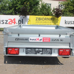 Przyczepka Samochodowa ZASŁAW 235RS Uchylna skrzynia 233x132