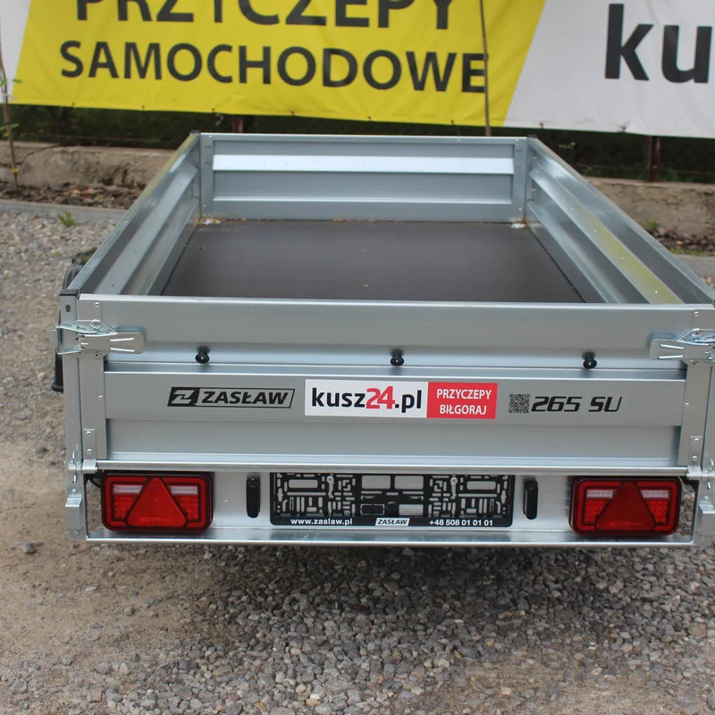 ZASŁAW 265SU Uchylna skrzynia 265x132 Przyczepka Samochodowa