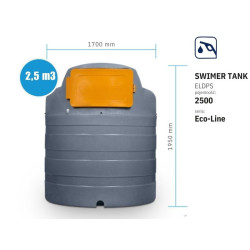 Zbiornik Dwupłaszczowy do paliwa SWIMER 2500 ECO