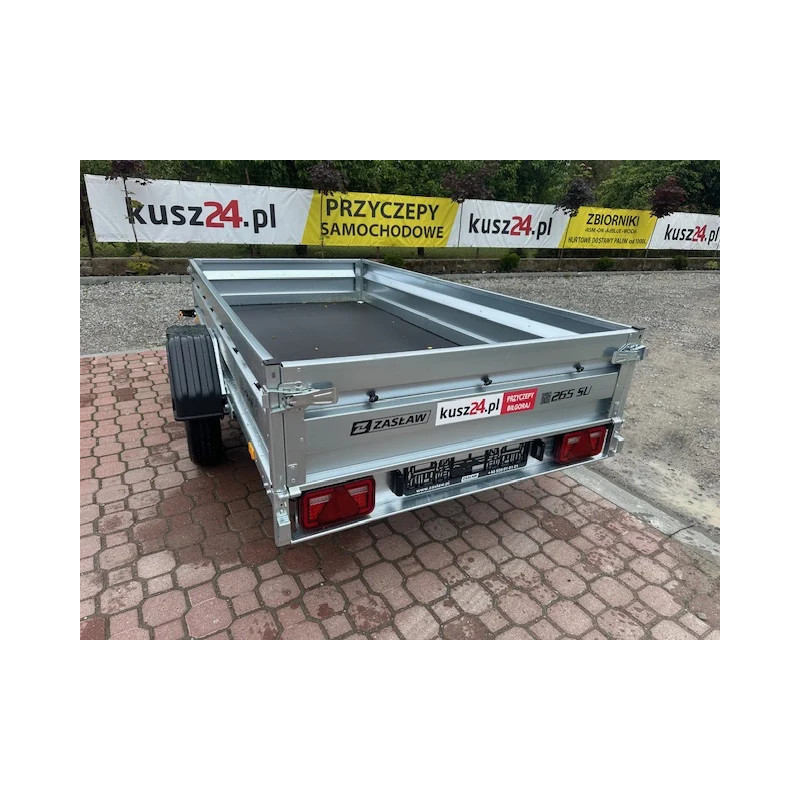 Przyczepka Samochodowa ZASŁAW 265RS Uchylna skrzynia 265x132
