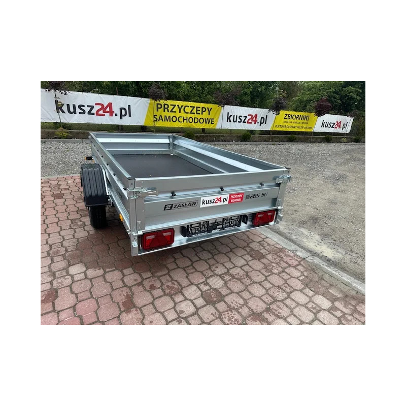 Przyczepka Samochodowa ZASŁAW 265RS Uchylna skrzynia 265x132