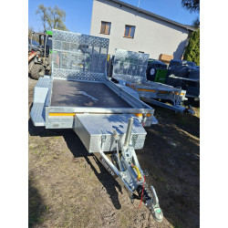 CARRO 350x180 DMC 3500 pod minikoparkę, walec - trap, 2-osiowa Przyczepka samochodowa