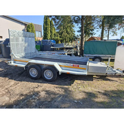 CARRO 350x180 DMC 3500 pod minikoparkę, walec - trap, 2-osiowa Przyczepka samochodowa