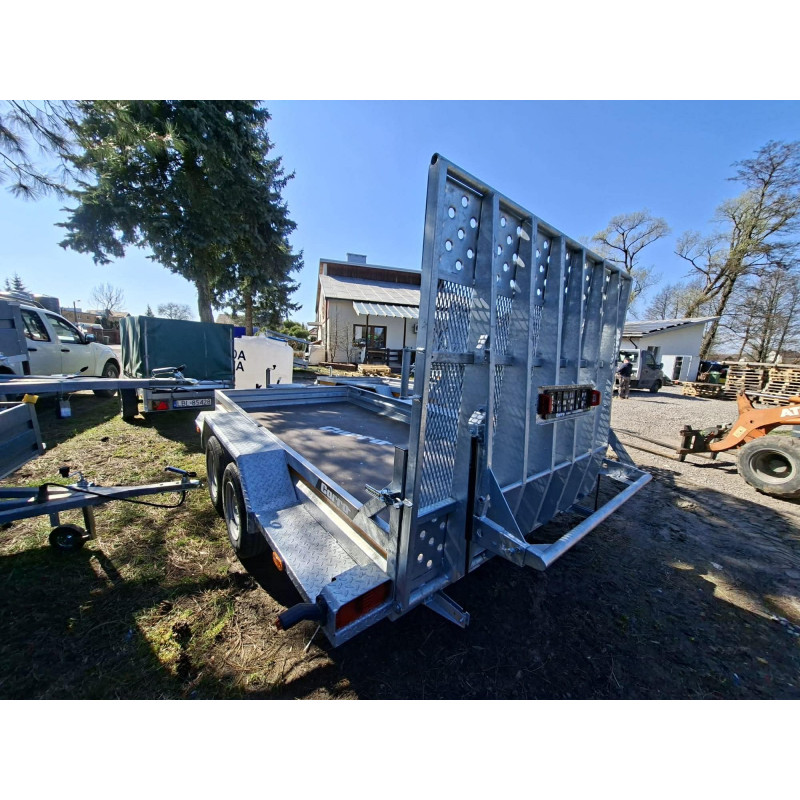 CARRO 350x180 DMC 3500 pod minikoparkę, walec - trap, 2-osiowa Przyczepka samochodowa