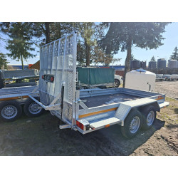 CARRO 350x180 DMC 3500 pod minikoparkę, walec - trap, 2-osiowa Przyczepka samochodowa