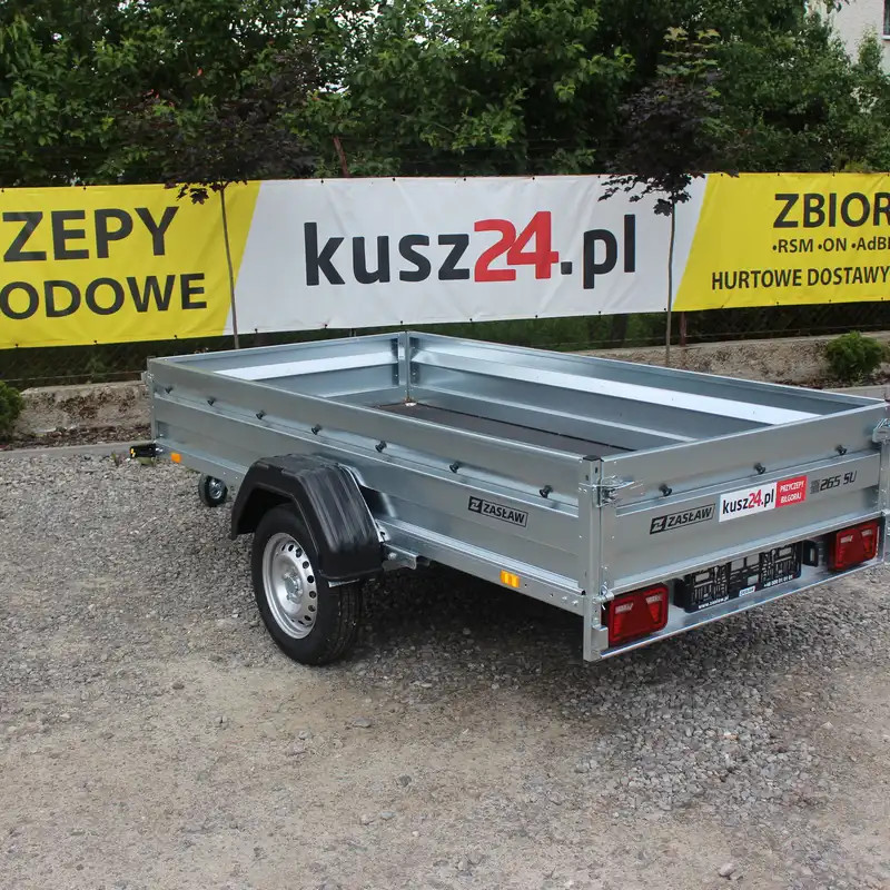 Przyczepka Samochodowa ZASŁAW 265RS Uchylna skrzynia 265x132